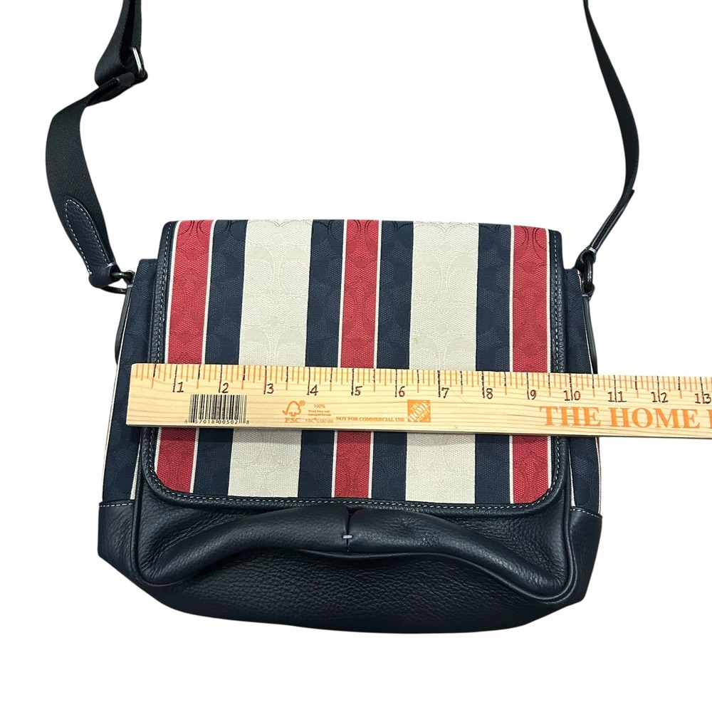 Coach Thompson Small Map Bag In Signature Jacquard With Stripes Messenger - Picture 4 of 8